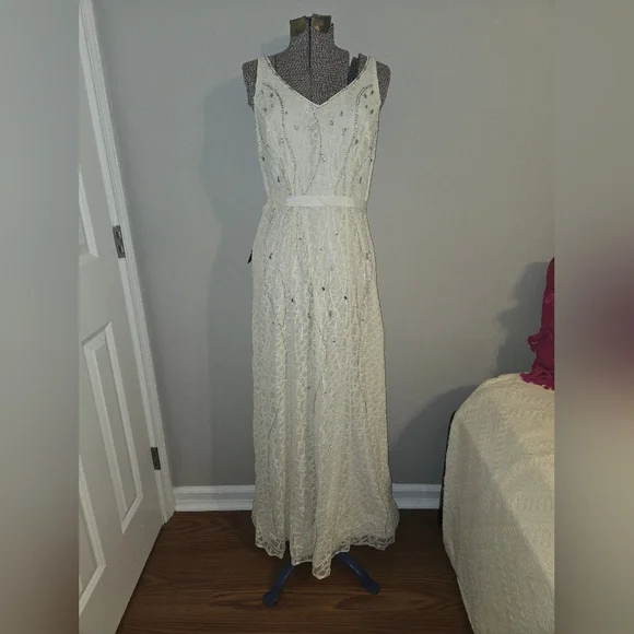 ann taylor formal dress Ann Taylor Gray Plaid V-Neck Midi Dress main image 1